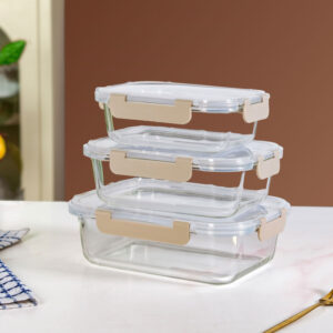 Glass Meal Prep Container Set